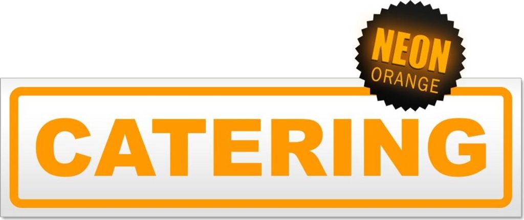 Catering Magnetschild Schild magnetisch