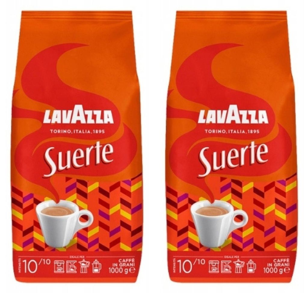 Café en grains Grani Suerte Italienne 2 x 1 kg - Lavazza Image du produit 