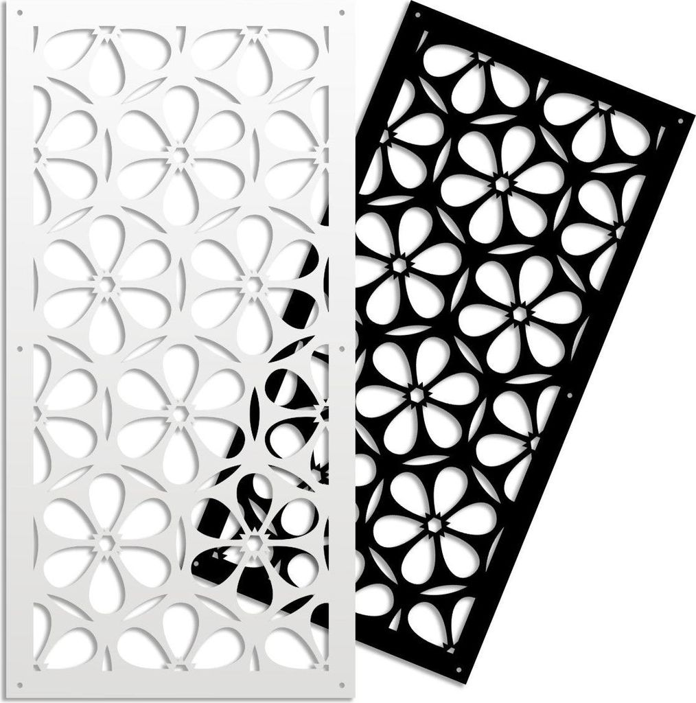 ESAPRIME – Perforiertes PVC–Panel – Sonnenschutz 98x198 cm schwarz