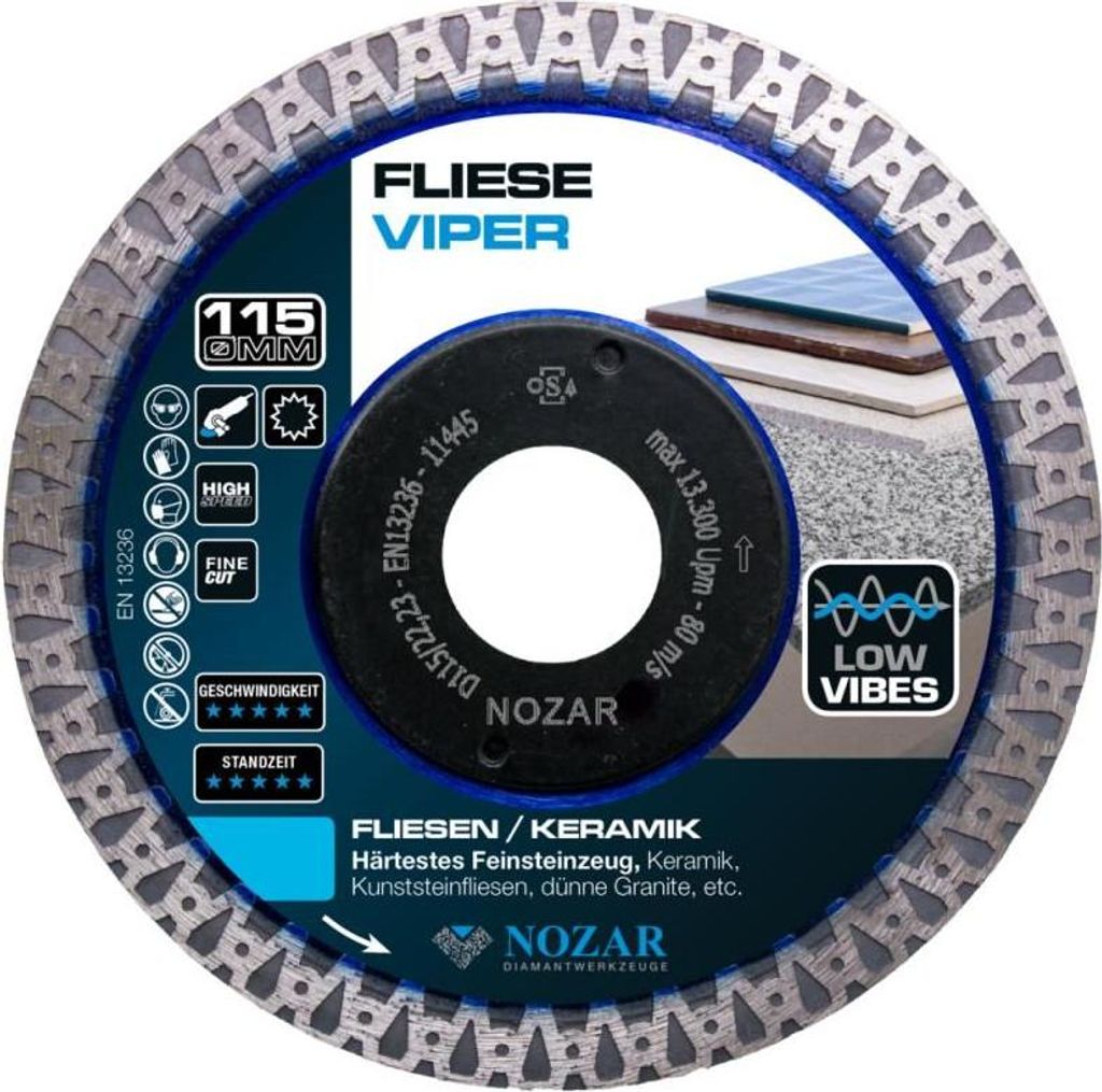 Nozar Viper Diamant-Trennscheibe 115 x 22,33 mm 6700300 Produktbild 