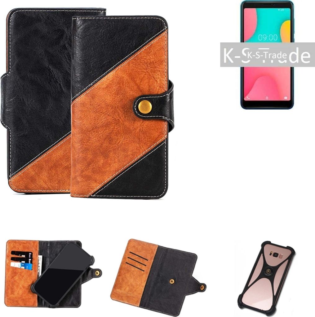 K-S-Trade Handyhülle Schutzhülle Bookstyle Case Wallet-Case Produktbild 