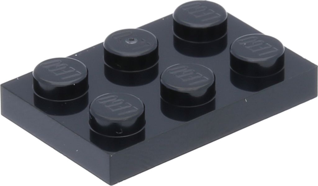 Lego 2x3 Platten 3021 - 50 Stück Schwarz