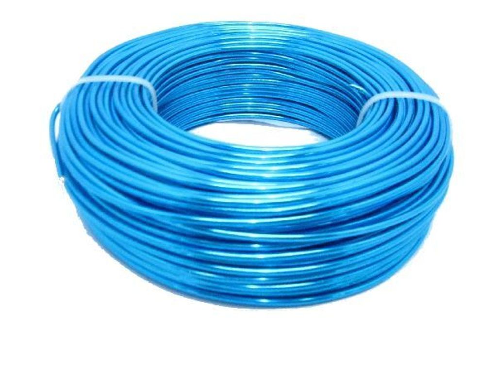 Alu-Draht / Bonsaidraht Türkis 2mm / 500 Gramm (ca. 60 Meter) - 0,55 € pro Meter