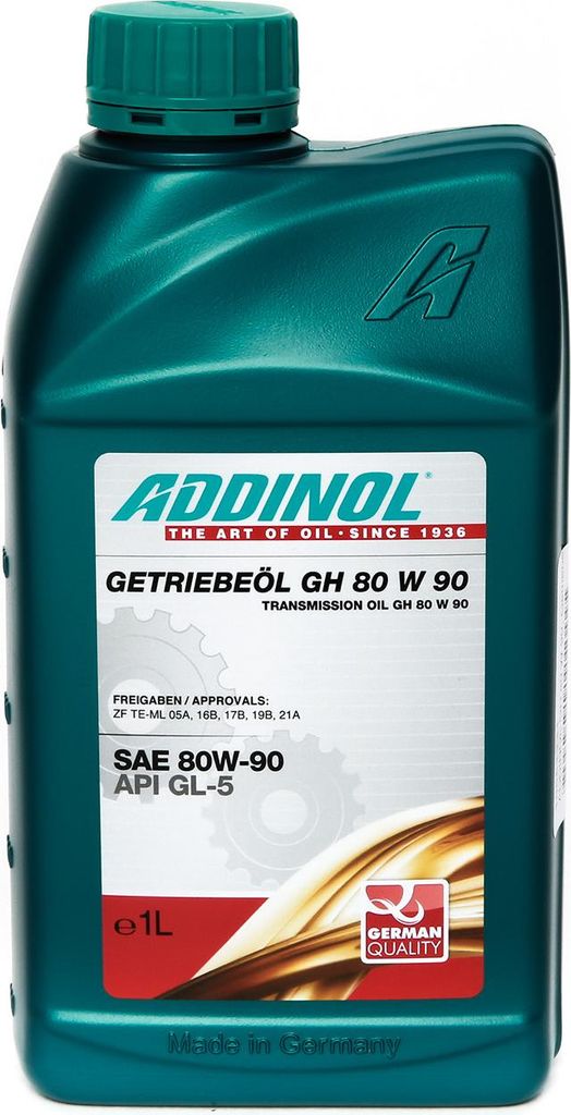ADDINOL GH 80 W 90, Getriebeöl, (SAE-Klasse 90) teilsynthetisch, 1 L Dose