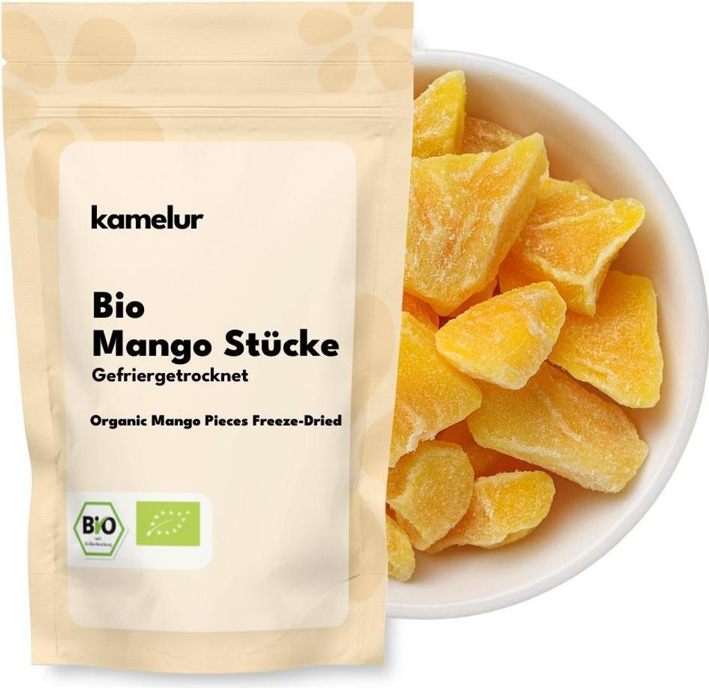 Kamelur Bio Mangostücke gefriergetrocknet 500 g