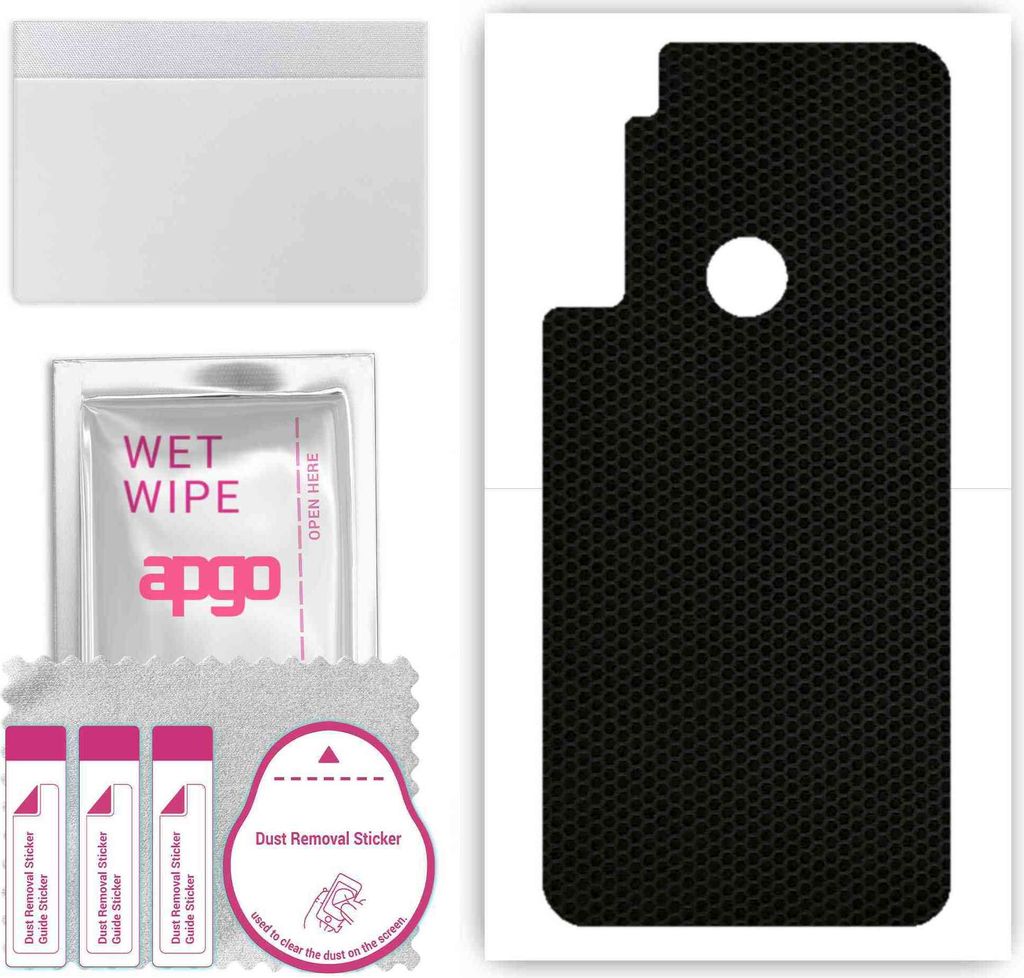 apgo Rückseite Schutzfolie, Skin, kompatibel mit Motorola One Fusion Plus, Hinten Displayschutzfolie aus Vinylfolie, kratzfest, einfache Montage -...