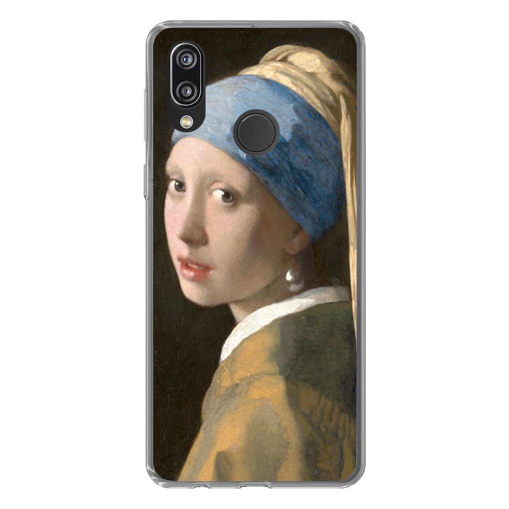 MuchoWow Handyhülle Schutzhülle Hülle für Huawei P20 Lite (2020) Das Mädchen mit dem Perlenohrring - Gemälde von Johannes Vermeer Silikon S...