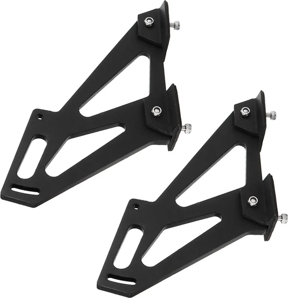 Support d'aileron en alu CNC ultra léger et résistant, finition noir universelle