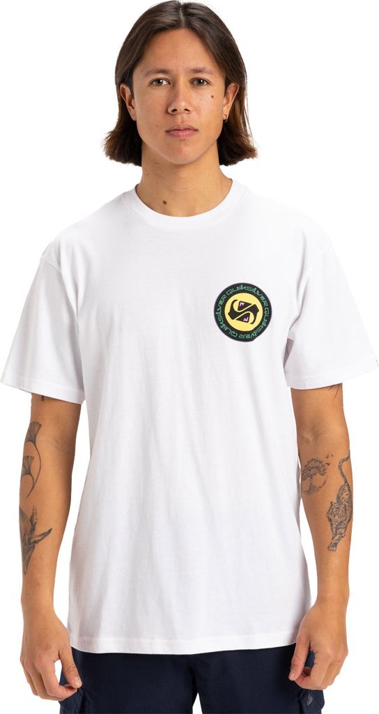 Quiksilver Herren T-Shirt CIRCLE BACK, Größe:S, Farben:white
