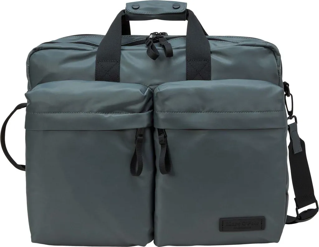 Sacoche PC Marc O'Polo Theo pour Déplacement Professionnel Gris Bleu