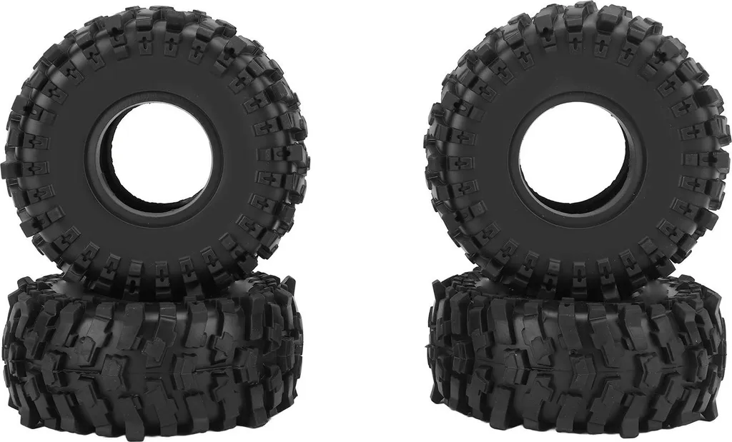 Pneus RC Crawler 1.9 pour Axial SCX10 - Pack de 4 avec Mousse Intégrée