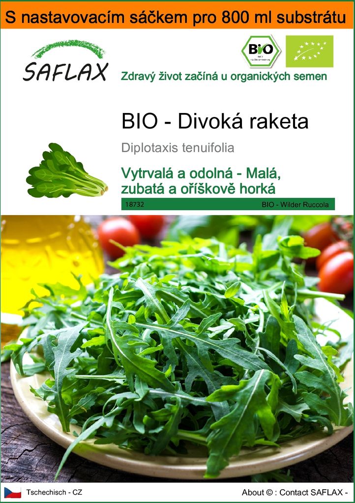 SAFLAX Garden in the bag - BIO - Divoká raketa - Diplotaxis Obrázek produktu 