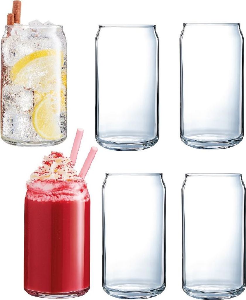 CAN niedrige Gläser 470ml Satz von 6 Stück. ARCOROC Hendi N6545