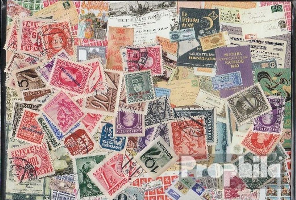 Briefmarken Slowakei 50 verschiedene Marken