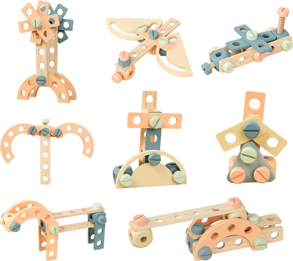 Aga4Kids Holzbaukasten 66 Teile Produktbild 