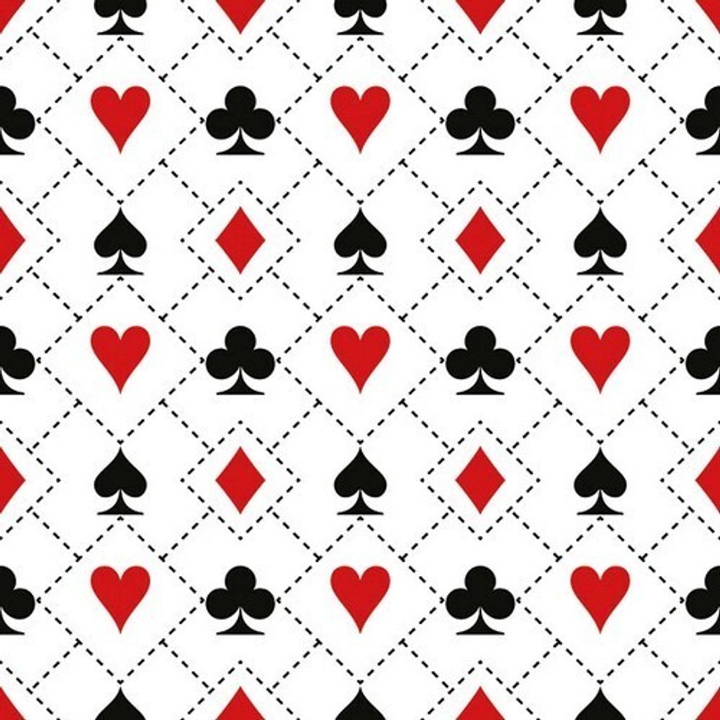 20 Servietten Cards - Kartensymbole 33x33cm Produktbild 