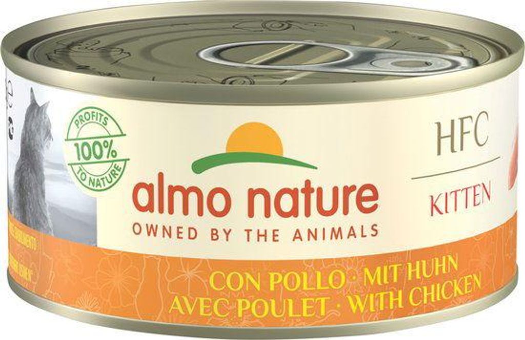 Almo Nature HFC Natural KITTEN & Huhn 150gx24
