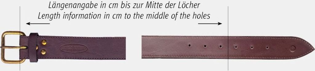 BasicNature Geldgürtel 'Classic', 80 cm, mokka