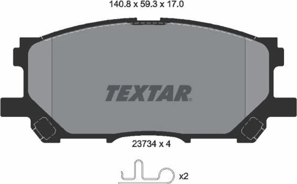 Plaquettes de frein Textar 2373401 pour RX - Entretien et Sécurité