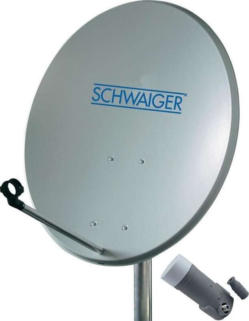 Sistema SAT SCHWAIGER 60 cm 1 utente singolo LNB grigio Immagine del prodotto 