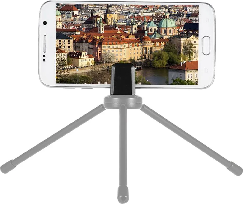 LC-12 Supporto regolabile per telefono cellulare in metallo, mini morsetto per telefono cellulare, adattatore per treppiede con 3 pezzi fori per viti da 1/4 di pollice per iPhone, Samsung, Huawei, Xiaomi, smartphone, video slider - 3