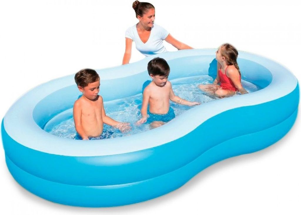 Bestway® Family Pool Big Lagoon™ 262 x 157 x 46 cm, oval Produktbild 