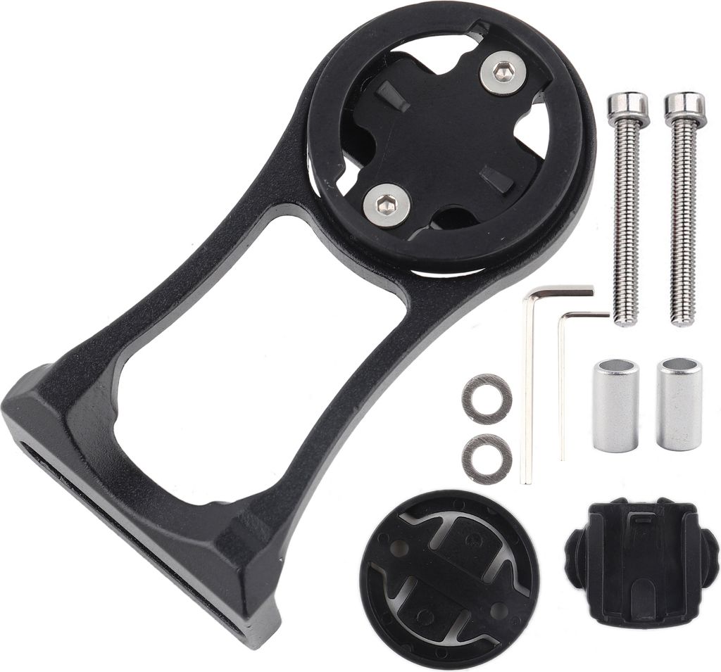 Fahrrad Vorbau Erweiterung Halterung für Computer & Sportkamera, Aluminium Bike Stem Mount, schwarz