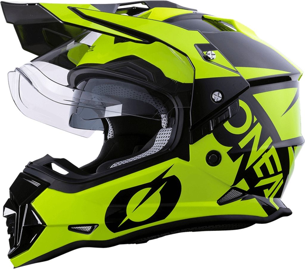 Oneal Sierra R V.22 Motocross Helm Farbe: Schwarz/Gelb, Produktbild 