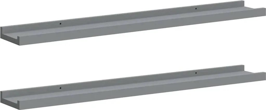 Encadrement Facile et Moderne : Baguettes MDF 80 cm Gris vidaXL - 2 pcs.