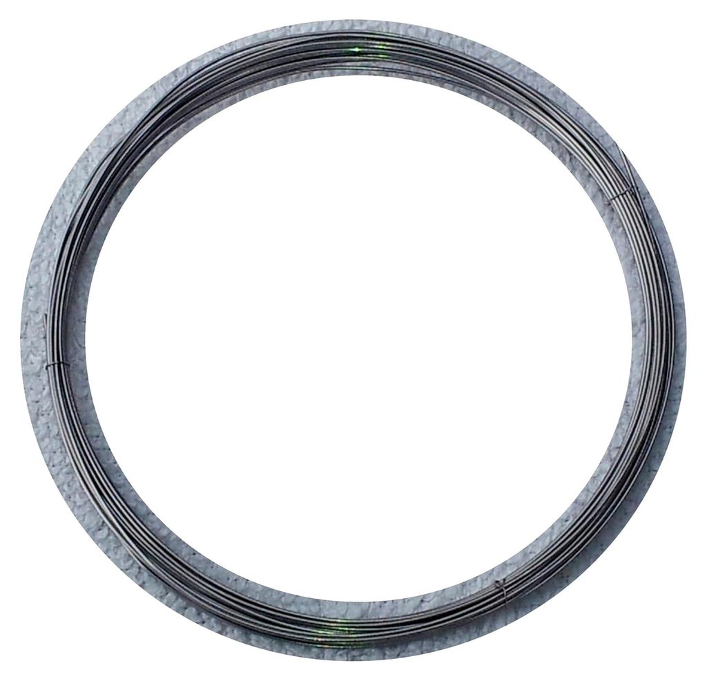 5 Meter V2A Edelstahl Draht Ø 1,00 mm - AWG 18 (Grundpreis: 1,98 EUR/m) Heizdraht - Widerstandsdraht