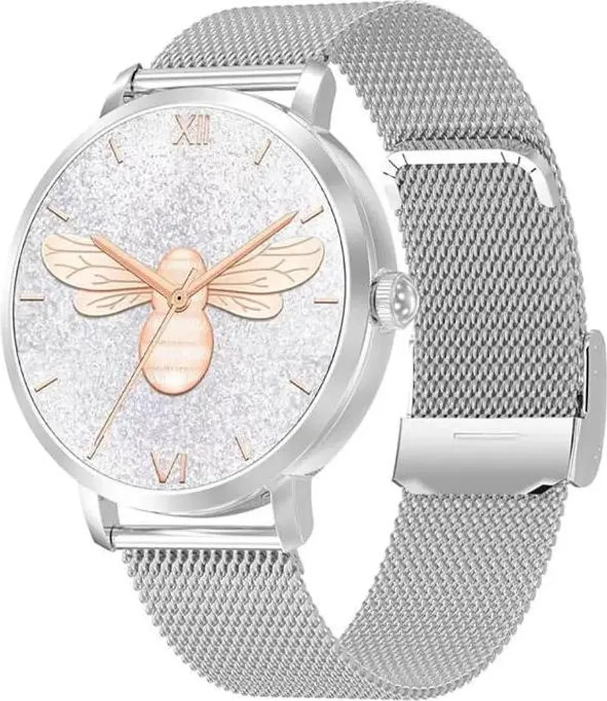 Montre intelligente AMOLED 1.3 pouces BlushElegance avec modes sport