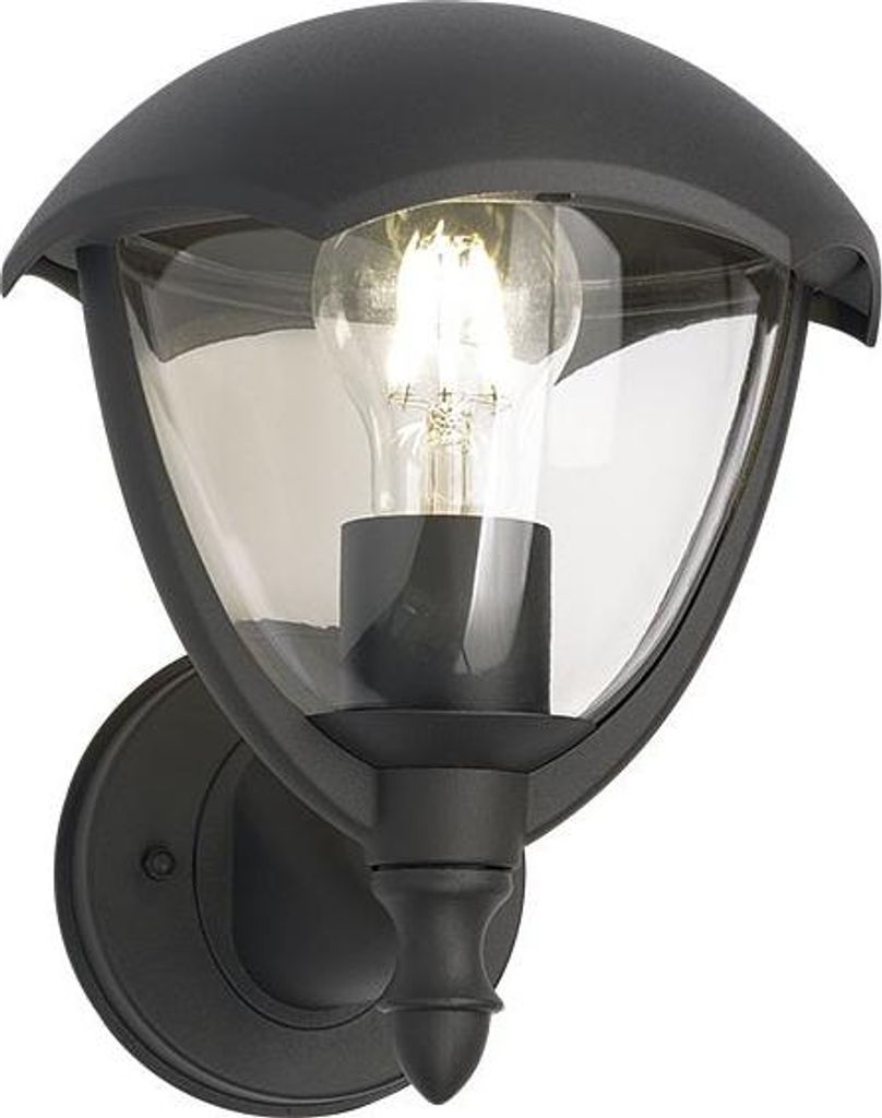 Wandleuchte Valencia, schwarz