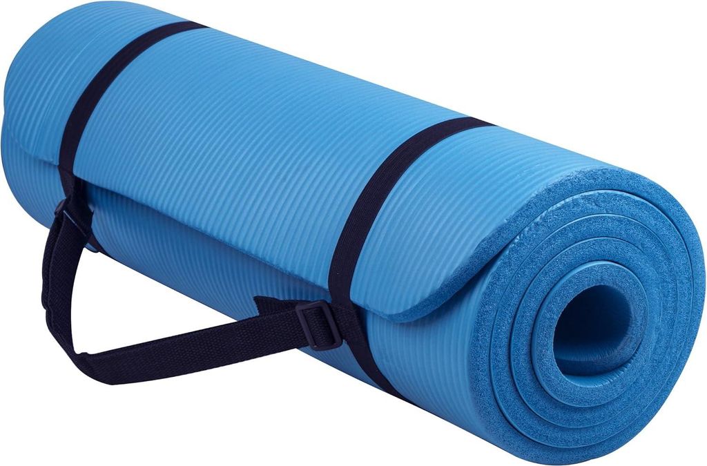 Multifunktionale 1/2-Zoll extra dicke hochdichte anti-reiß Übungsyogamatte mit Tragegurt und Yogablöcken