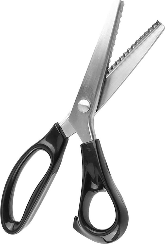Professionelle Edelstahl-Zickzackschere - Ideal für Stoffe, Futter, Leder und handwerkliche Anwendungen 3/5/7 mm