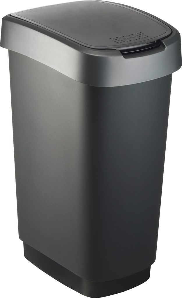 Rotho Twist, 50 l, Rechteckig, Polypropylen (PP), Schwarz, Produktbild 