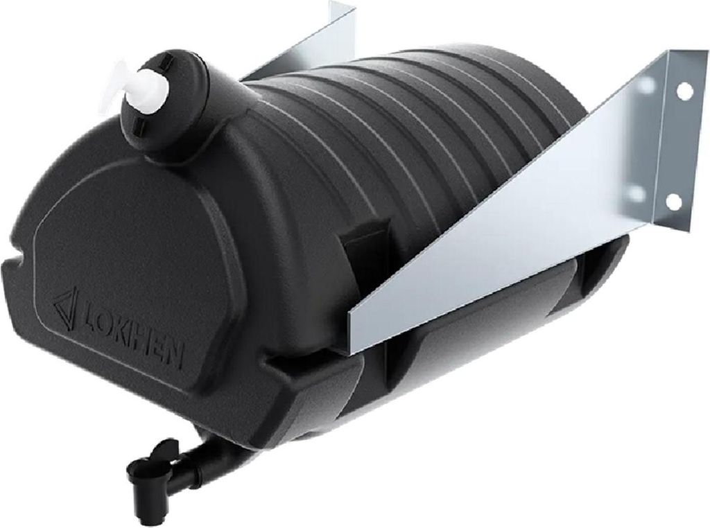 LOKHEN Wassertank 30l Set für LKW und Anhänger inkl. Montagehalterungen Seifenspender und Wasserhahn Handwaschbehälter schwarz für Nutzfahrzeuge