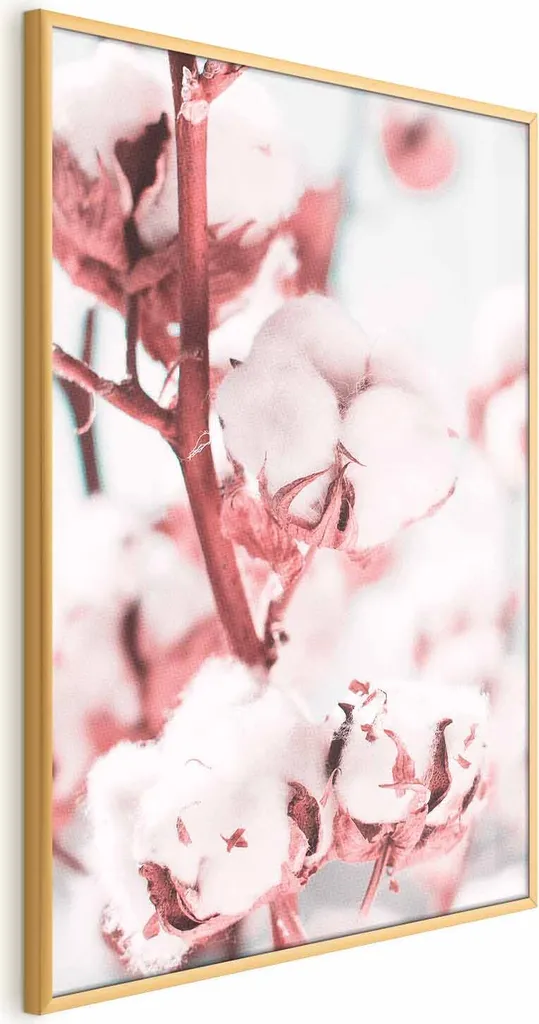 Poster Cotone 60x90 cm con cornice dorata senza margini