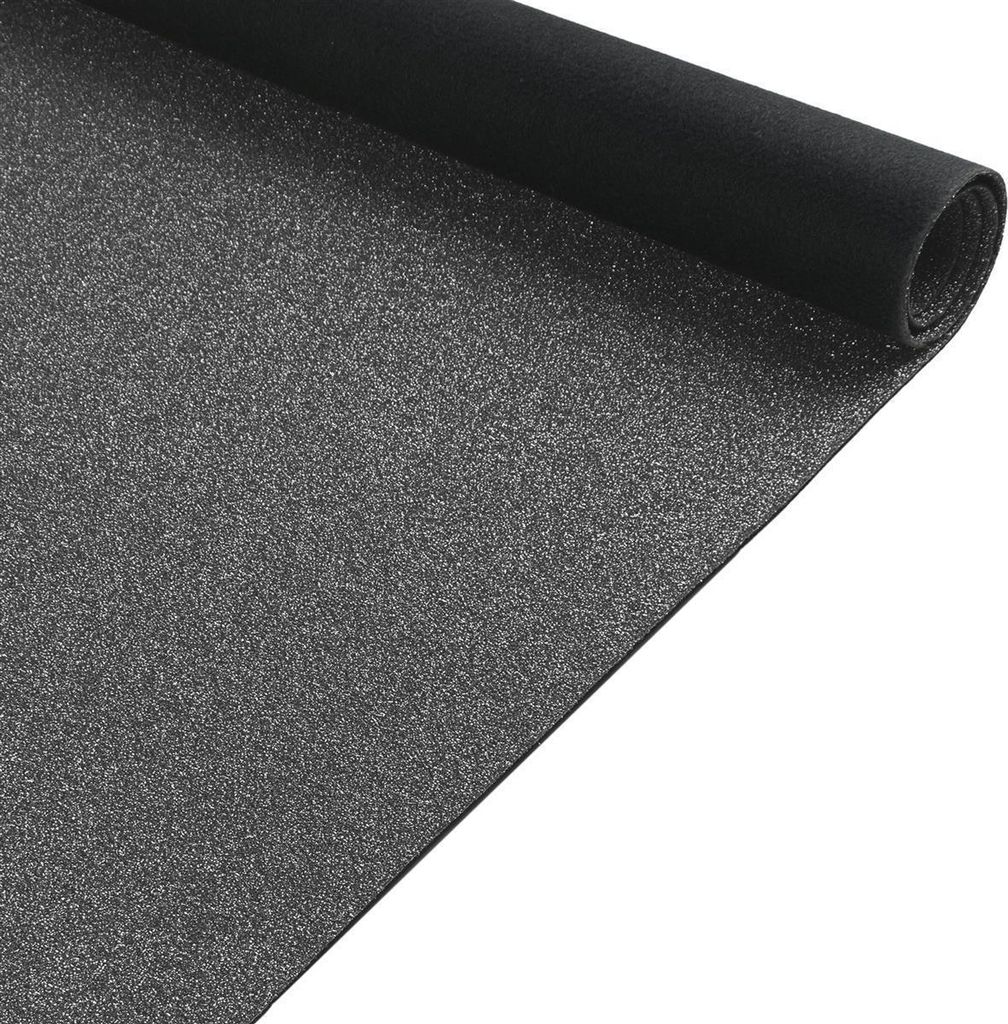 Primaflor Eventteppich GLIMMER - Anthrazit - 1,00m x 3,00m - Meterware - Schwer Entflammbarer Messeteppich, Rutschfester Hochzeichtsläufer, Läufe...