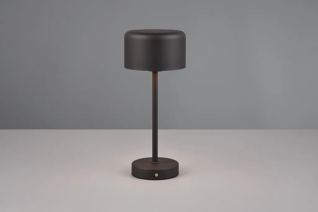Lampada LED Jeff RL Nera da Tavolo Senza Fili | Design Minimalista - 3