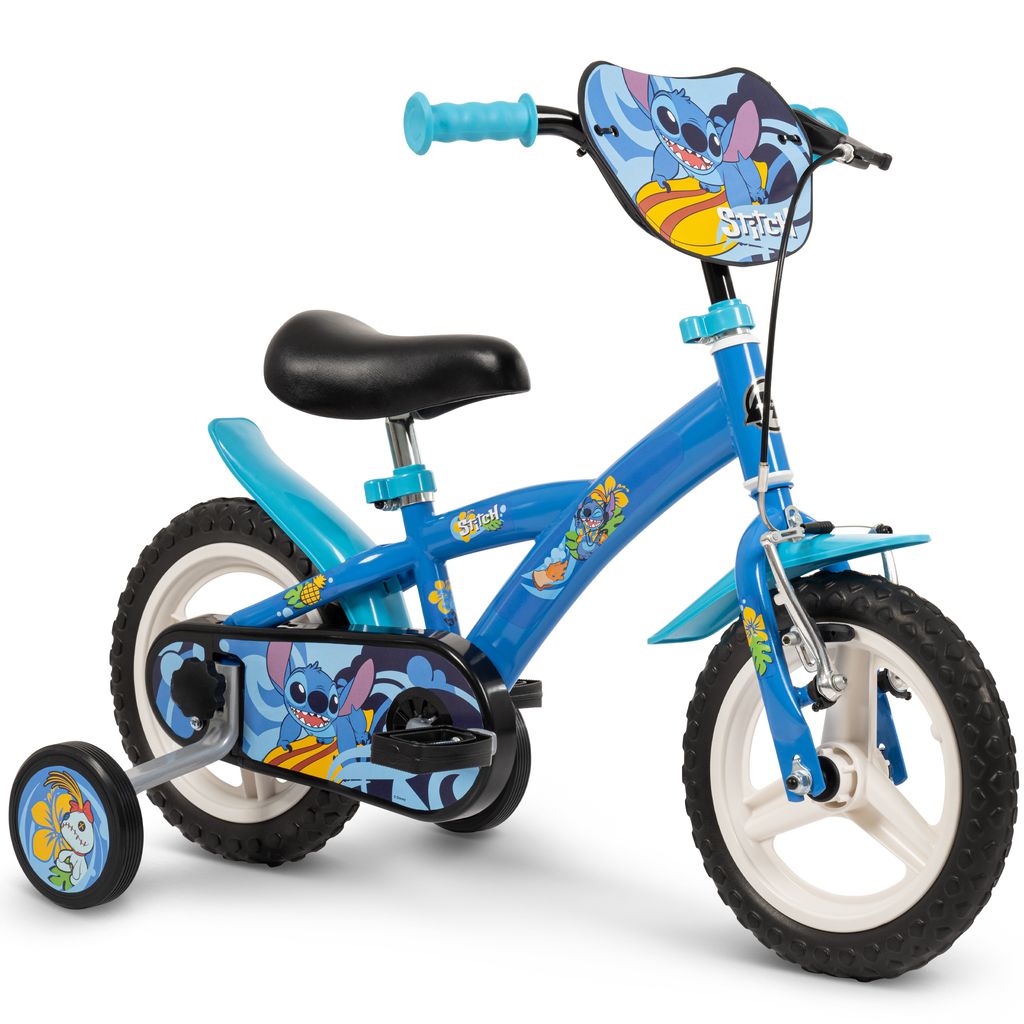 Disney Stitch Kinderfahrrad 12 Zoll – Fahrrad mit Stützrädern