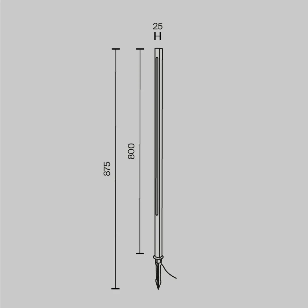 Borne Extérieure LED Étanche Graphite Maytoni Field 12W - Finition Durable - 4