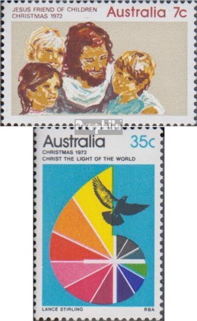 Briefmarken Australien 1972 Mi 511-512 (kompl.Ausg.) postfrisch Weihnachten