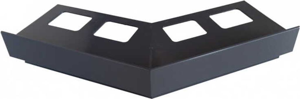 Renoplast Aluminium Traufprofil K35 Keramikboden, Außenecke 135°, Braun