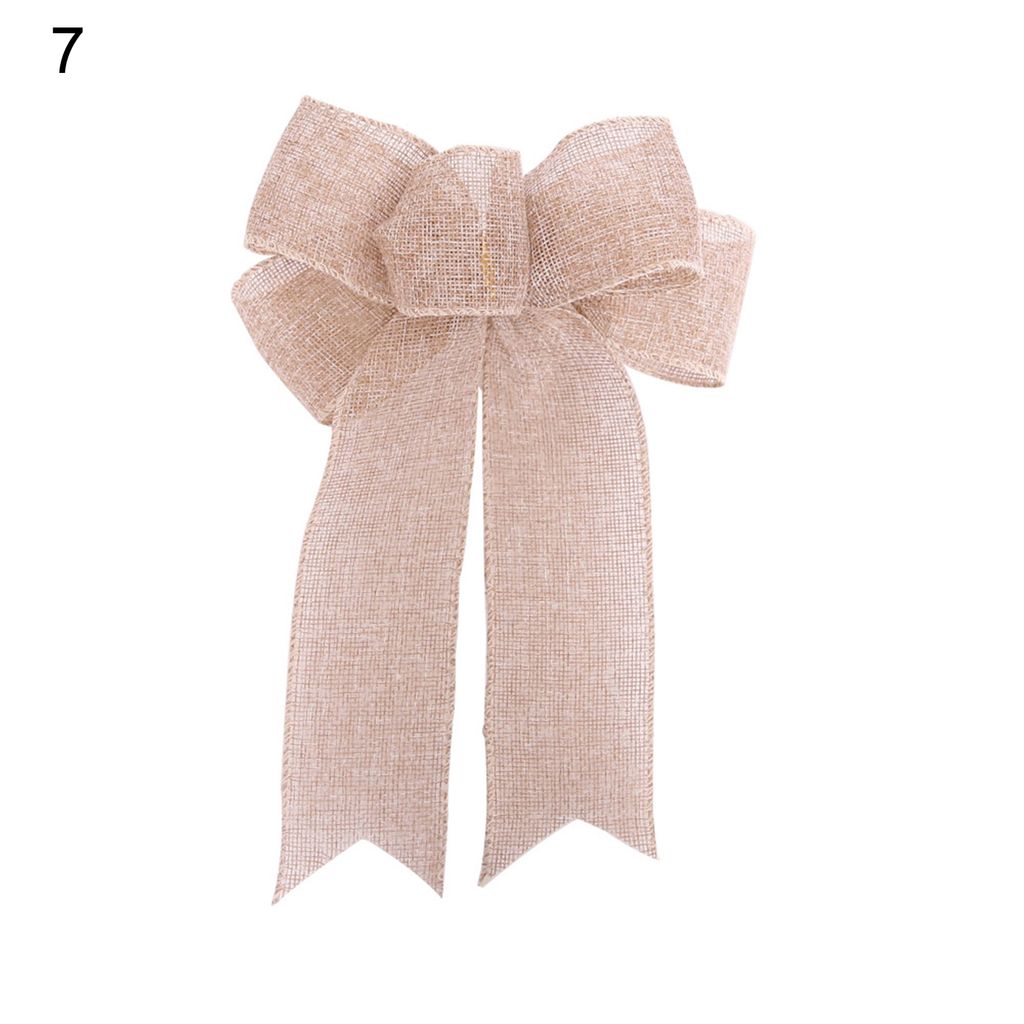 Dekorative Bögen kreatives Weihnachts -Thema Multi -Muster Weihnachtsbaum Hängende Bowknot -Dekoration für die Dekoration-7