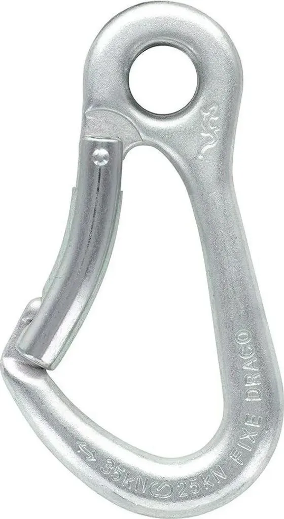 Mousqueton pour Escalade Sportive Draco Fixe Climbing Gear Argenté