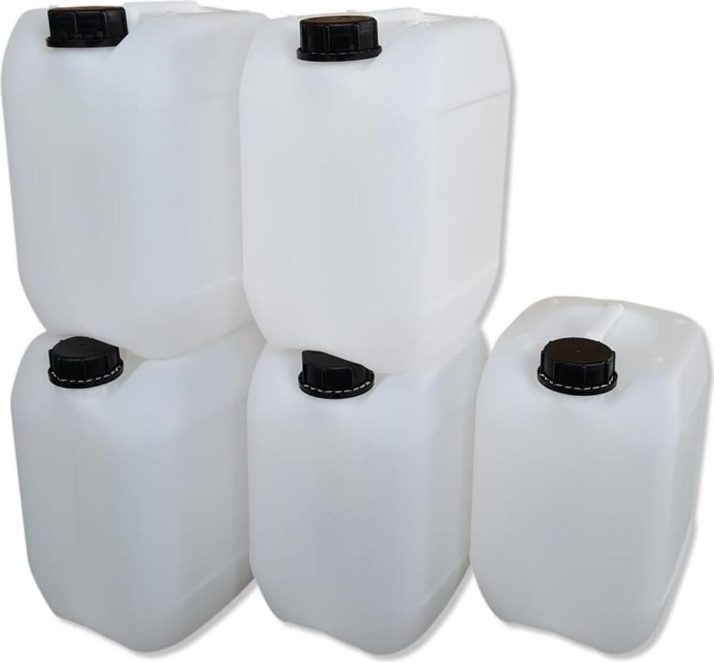 5 Stück 10 Liter Kanister, Wasserkanister Farbe natur DIN51 Produktbild 