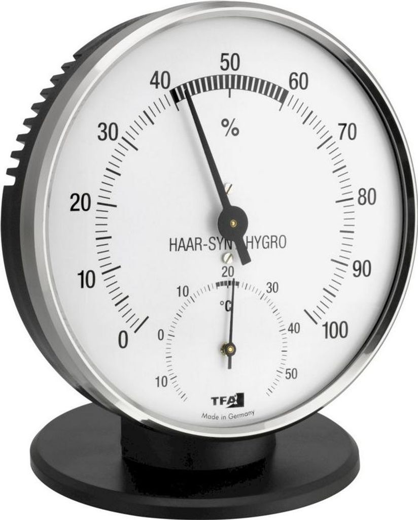 TFA 45.2032 Analoges Thermo-Hygrometer mit Metallring