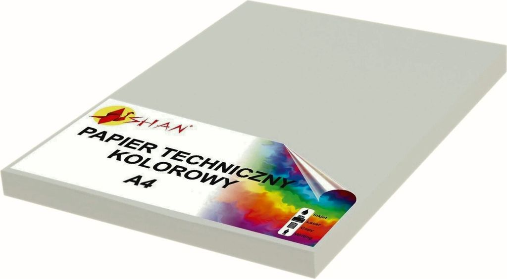 Technisches Papier A4 160g grau v2 50 Blatt
