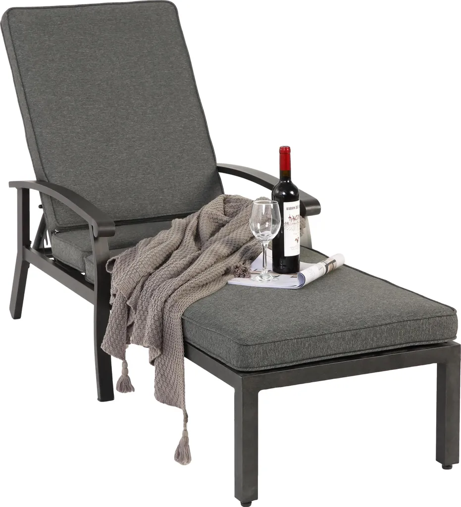Chaise longue anti-rouille et coussin imperméable pour confort durable - 6