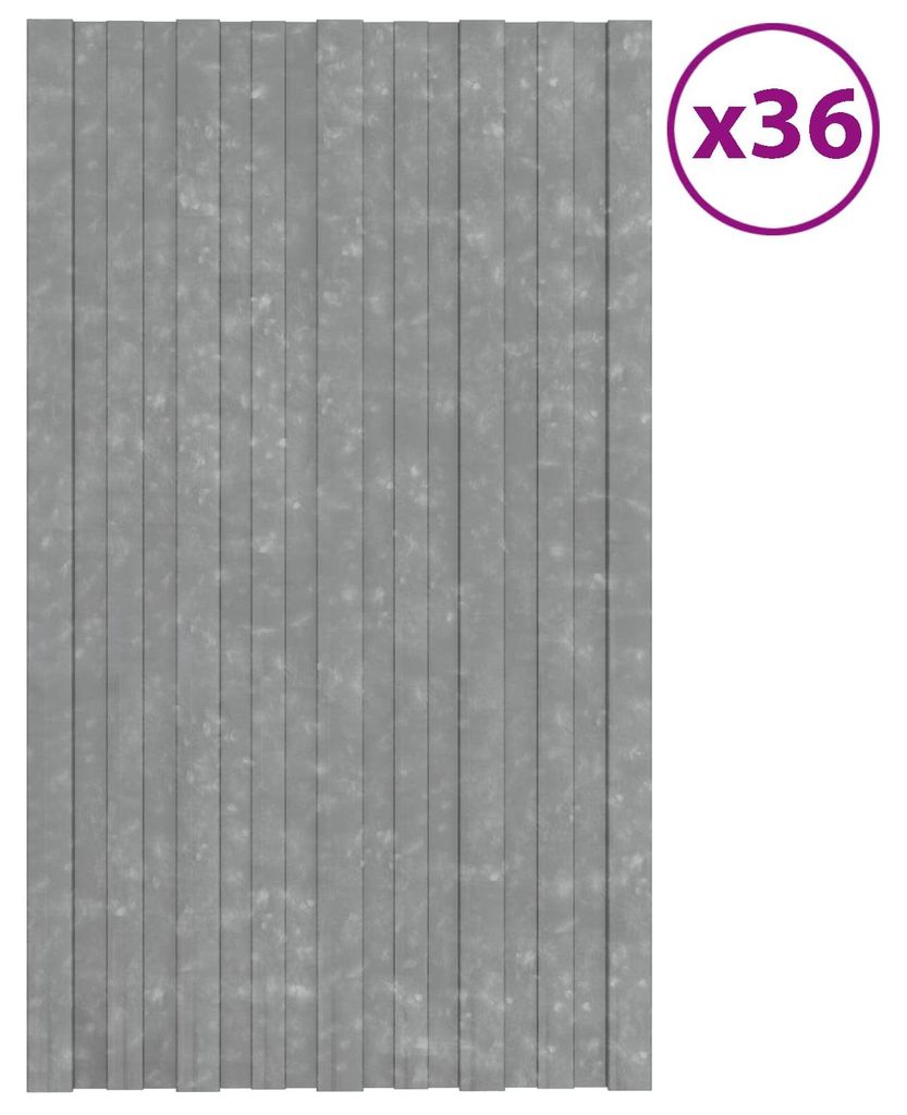 vidaXL Dachpaneel 36 pcs Silber 80 x 45 cm Verzinkter Stahl